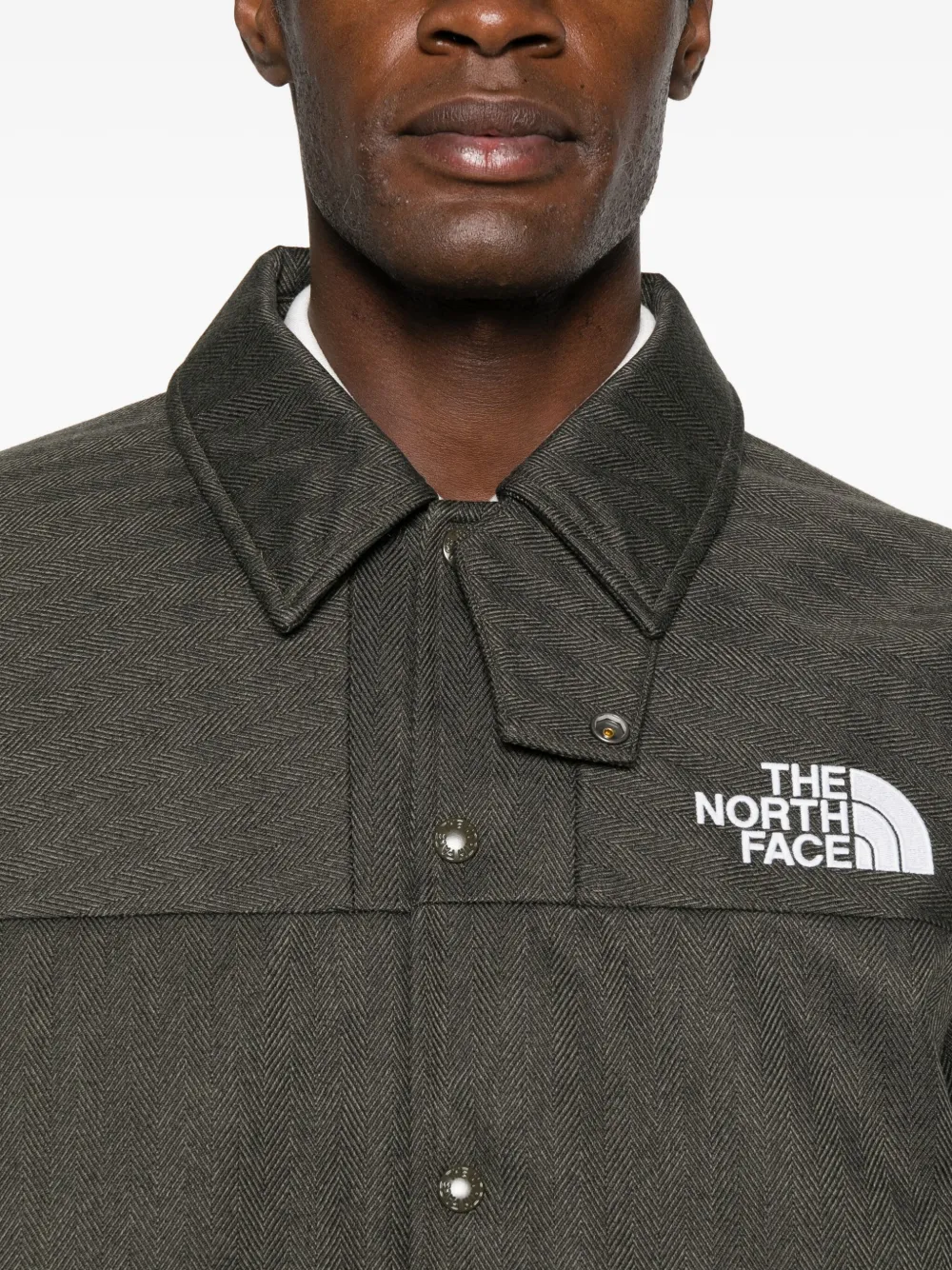 The North Face Panelled Bomber Jacket In Green