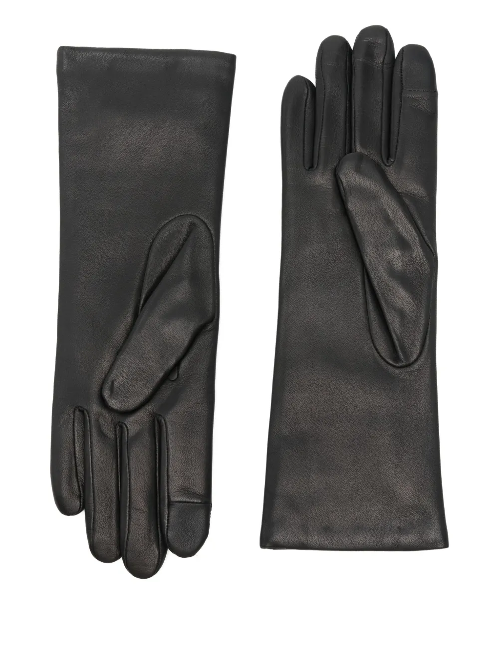 Agnelle Christina leather gloves - Zwart