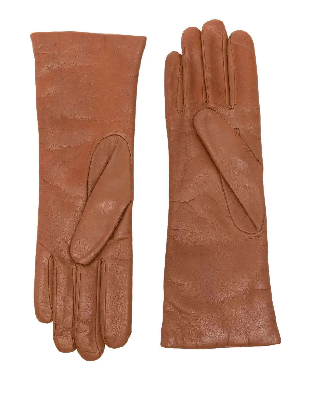 Agnelle Christina panelled gloves - Bruin