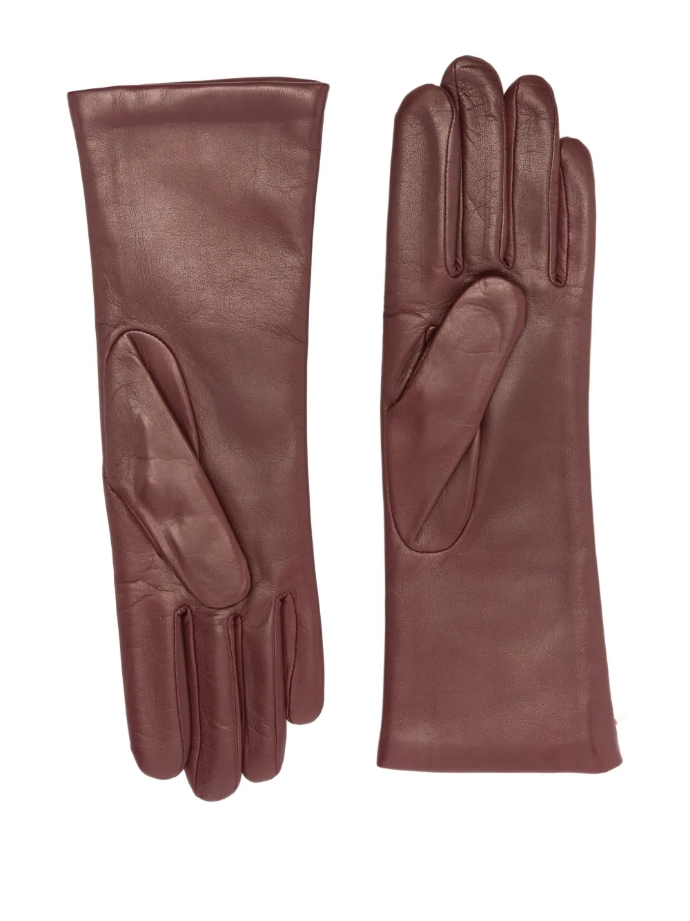 Agnelle Christina leather gloves - Rood