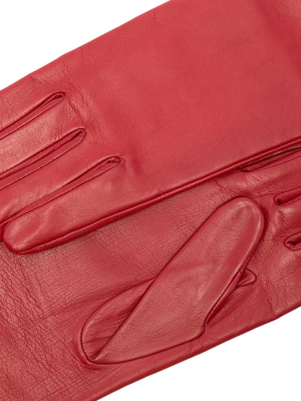 Agnelle Leren handschoenen Rood