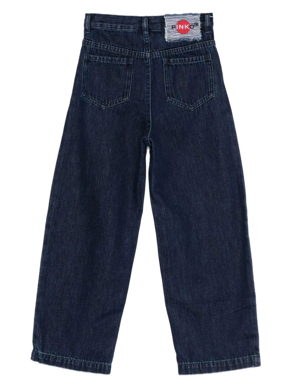 Pinko Kids Jeans met logopatch Blauw