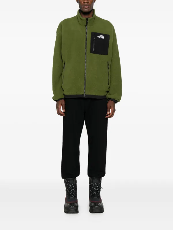 The North Face zip-up patch-pocket Jacket | Green | FARFETCH