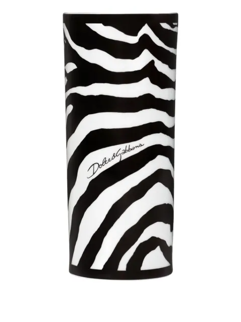 Dolce & Gabbana cylindrical zebra vase (10cm)