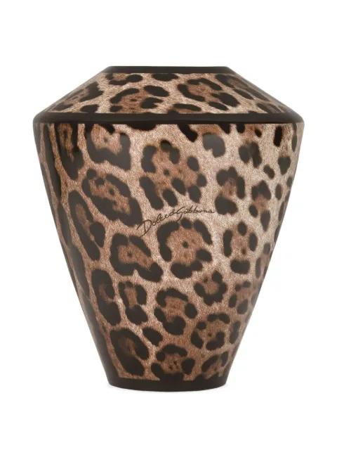 Dolce & Gabbana small leopard amphora vase (20.5cm)