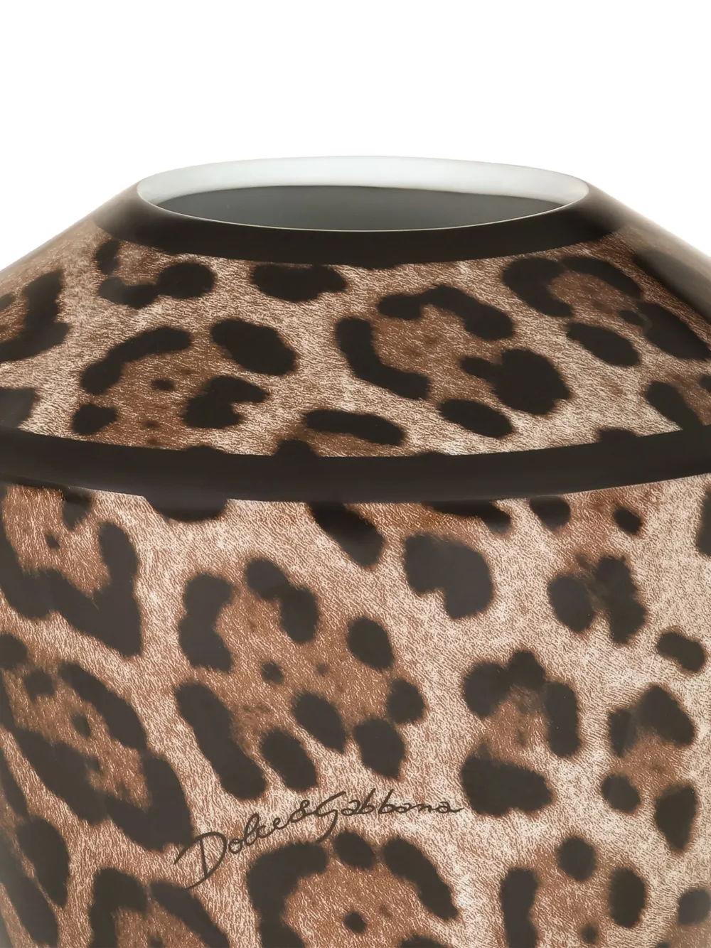 small leopard amphora vase (20.5cm)