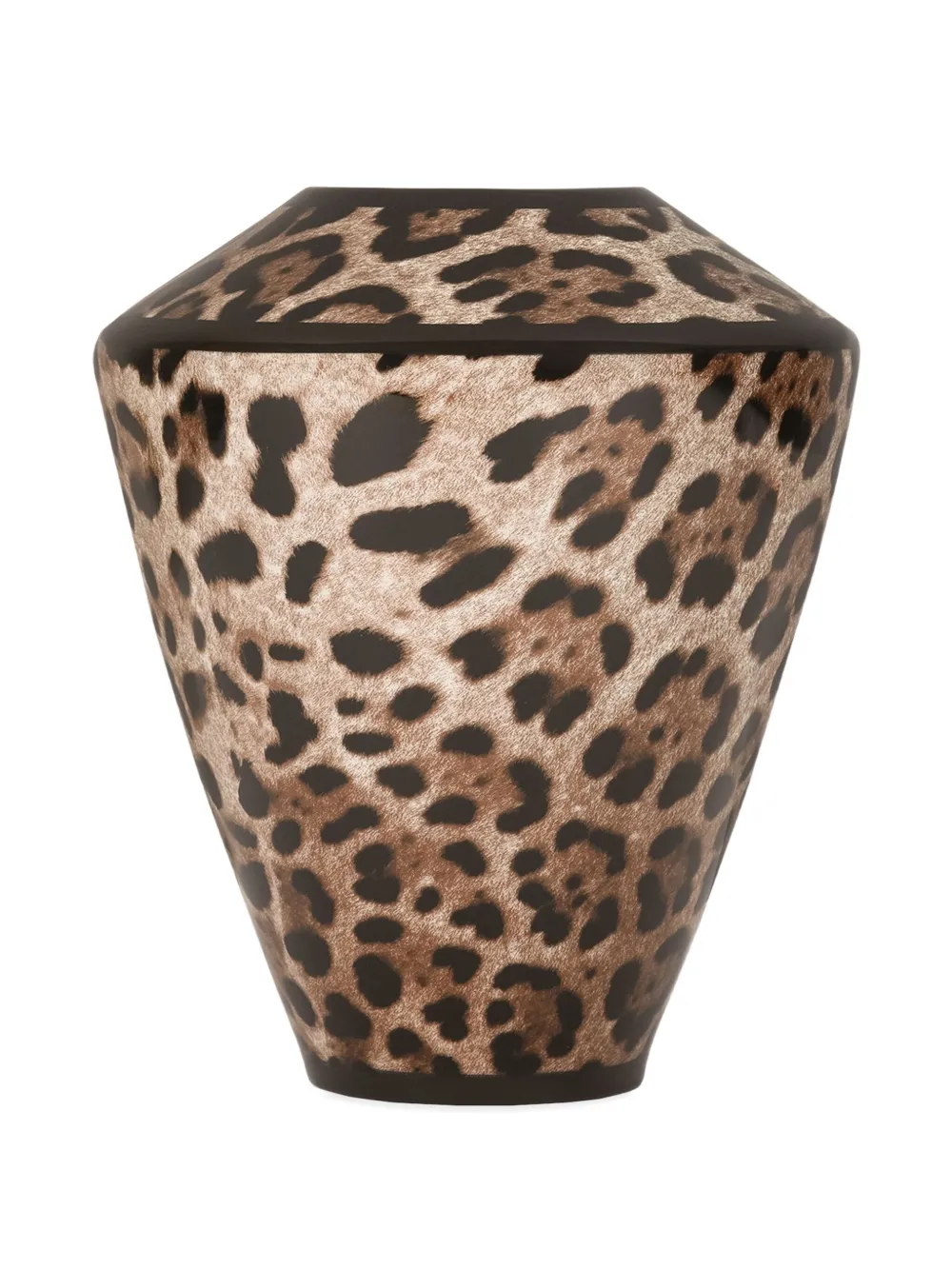  Dolce & Gabbana Small Leopard Amphora Vase (20.5cm) - Brown 