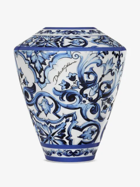 Dolce & Gabbana florero Amphora Maiolica pequeño de 20.5cm