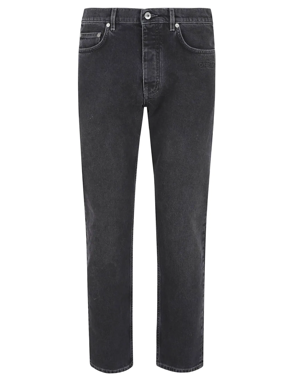 Off-White logo-detail jeans - Nero