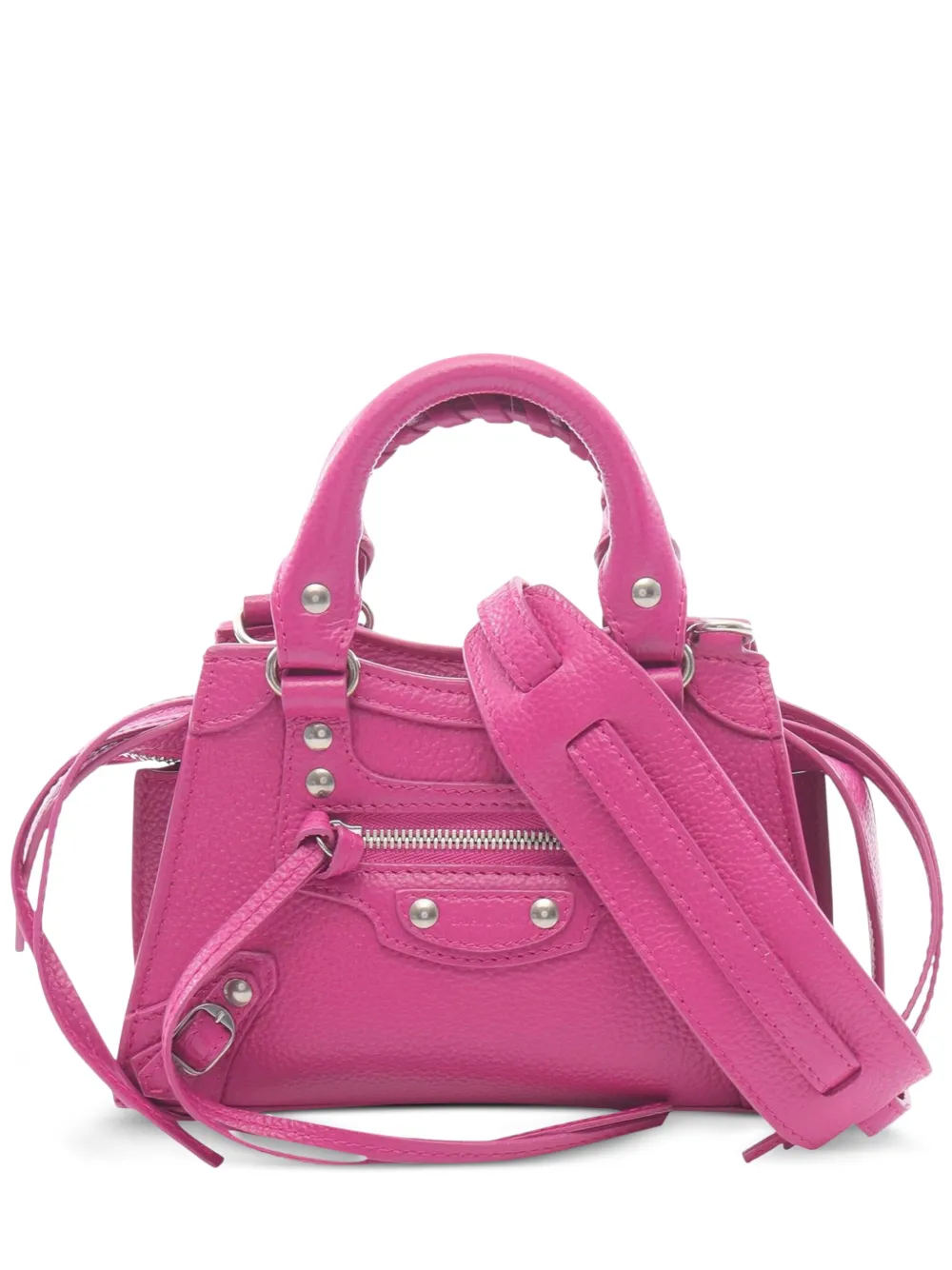 Balenciaga Pre-Owned 2005-2025 ナノ グレインカーフ ネオクラシック シティ サッチェルバッグ - ピンク Balenciaga Pre-Owned 2005-2025 ナノ グレインカーフ ネオクラシック シティ サッチェルバッグ - ピンク