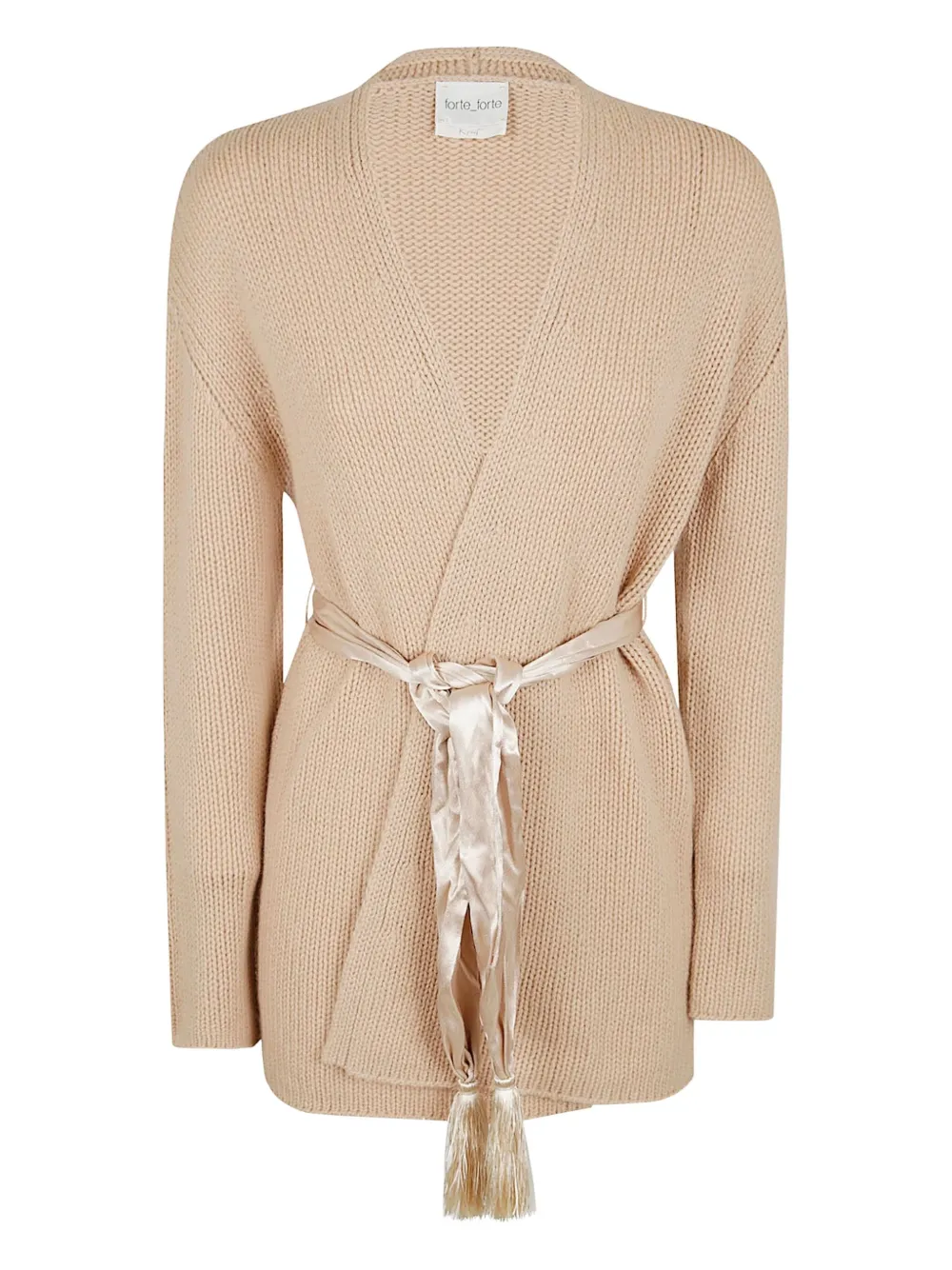 Forte Forte Tie-waist Cardigan In Gold