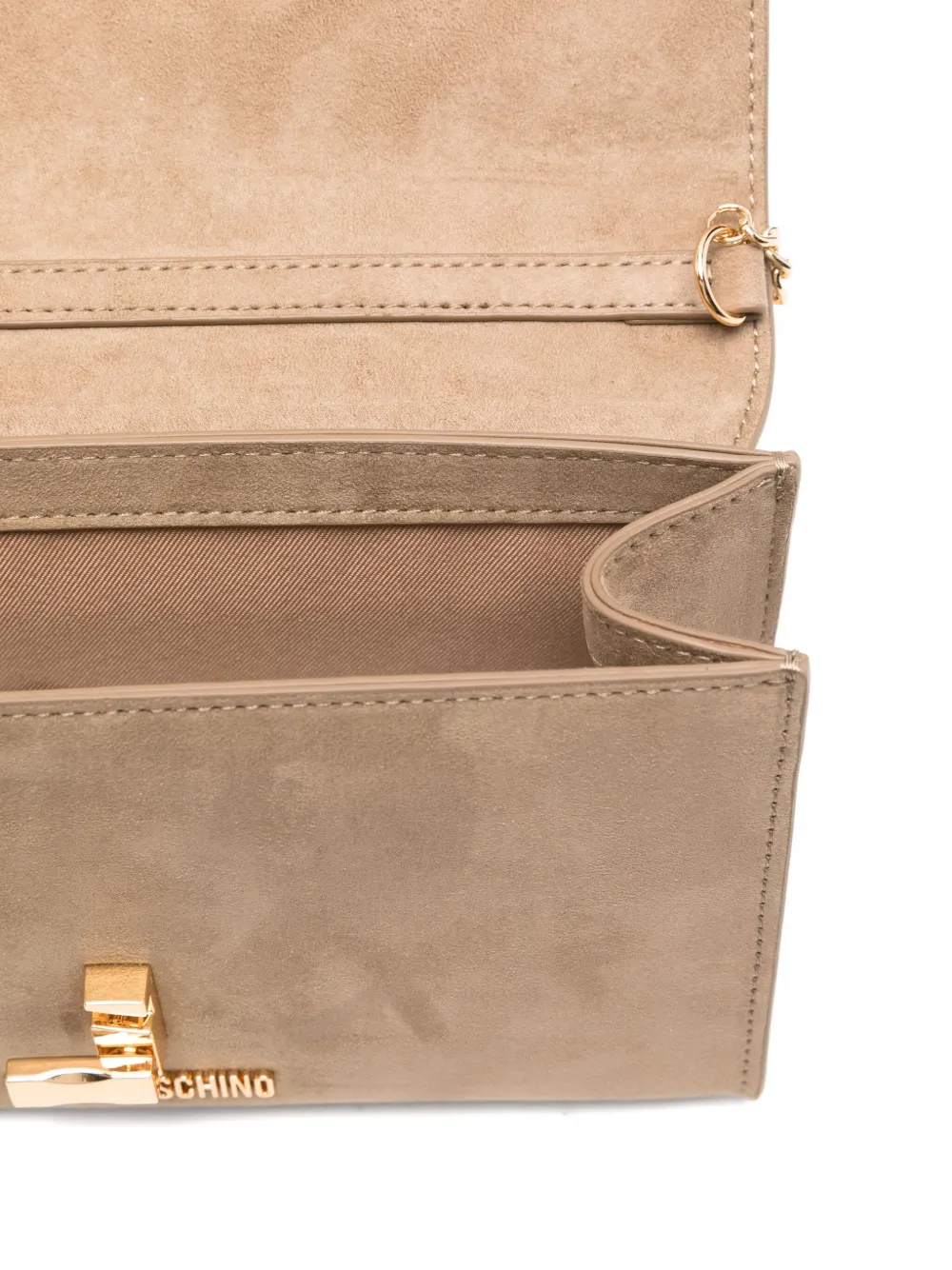 Love Moschino Heart-detail Cross Body Bag In Neutral