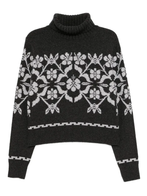 High Sport Zoe Fairisle Sweater in Grey
