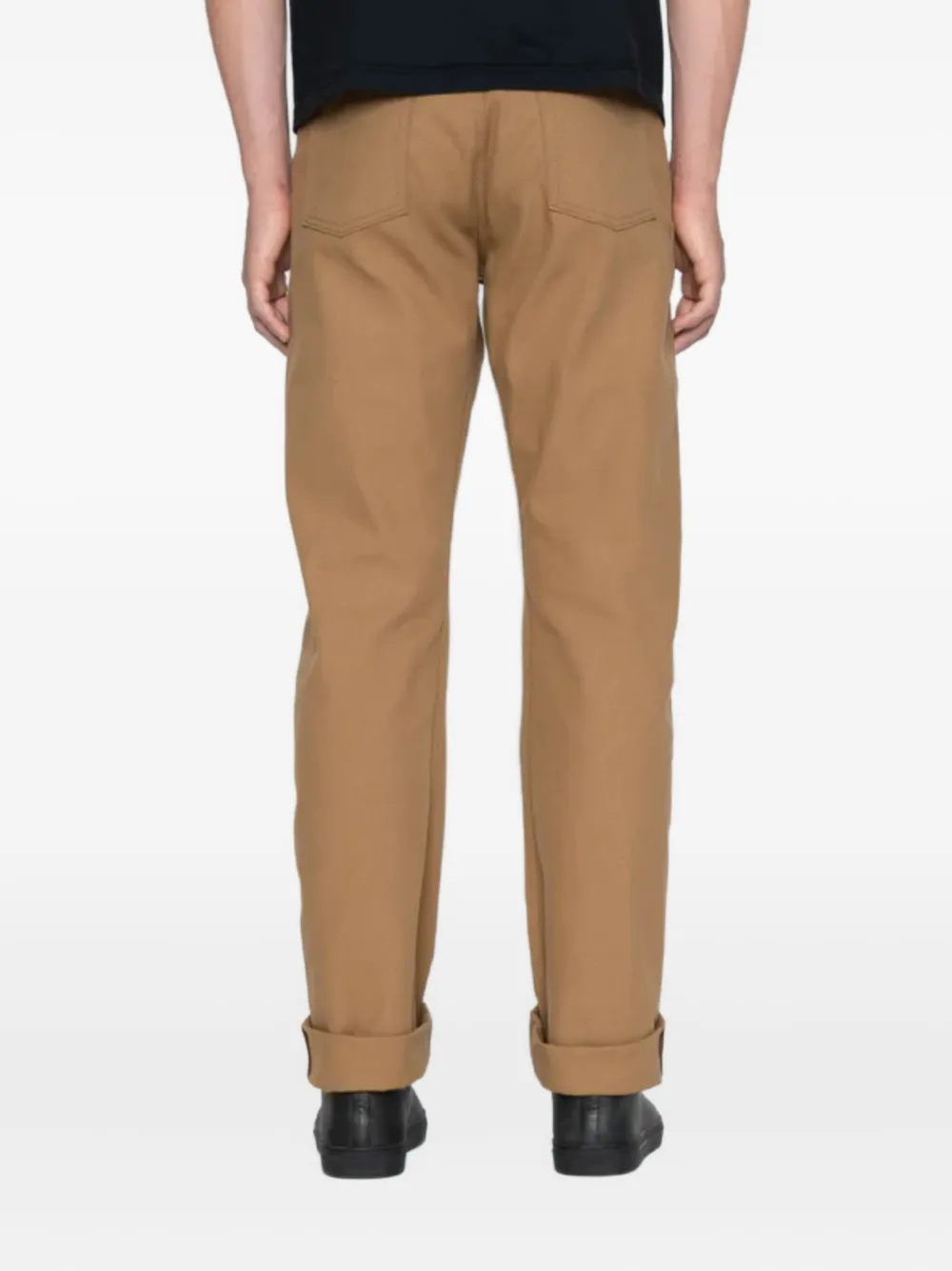 Naked And Famous True Guy Selvedge Cuffed Jeans In Brown