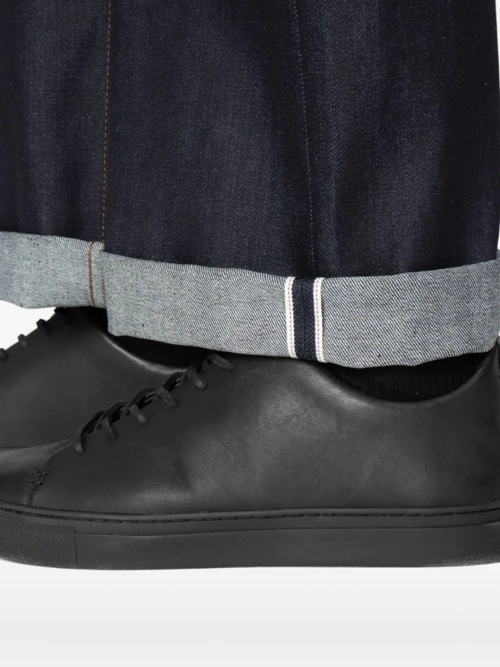 Naked And Famous Strong Guy Cuffed Jeans In Blue