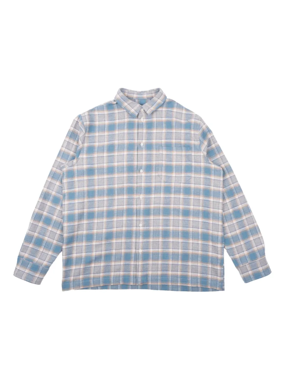 Naked and Famous True Shirt plaid pocket shirt | Blue | Image 1