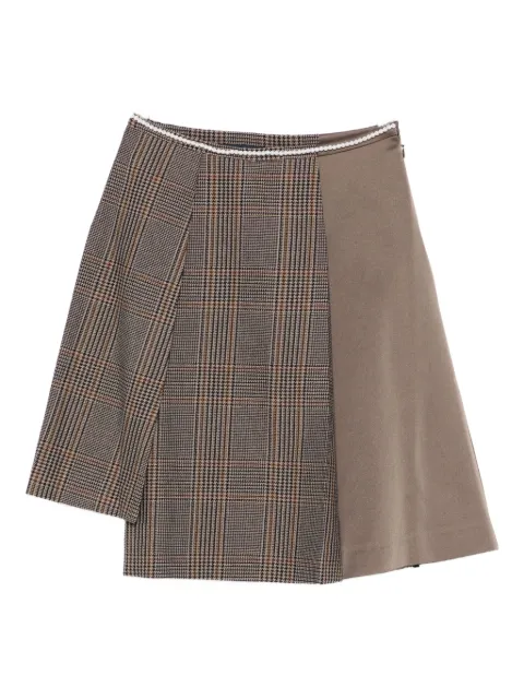 Kolor Prince of Wales-check skirt