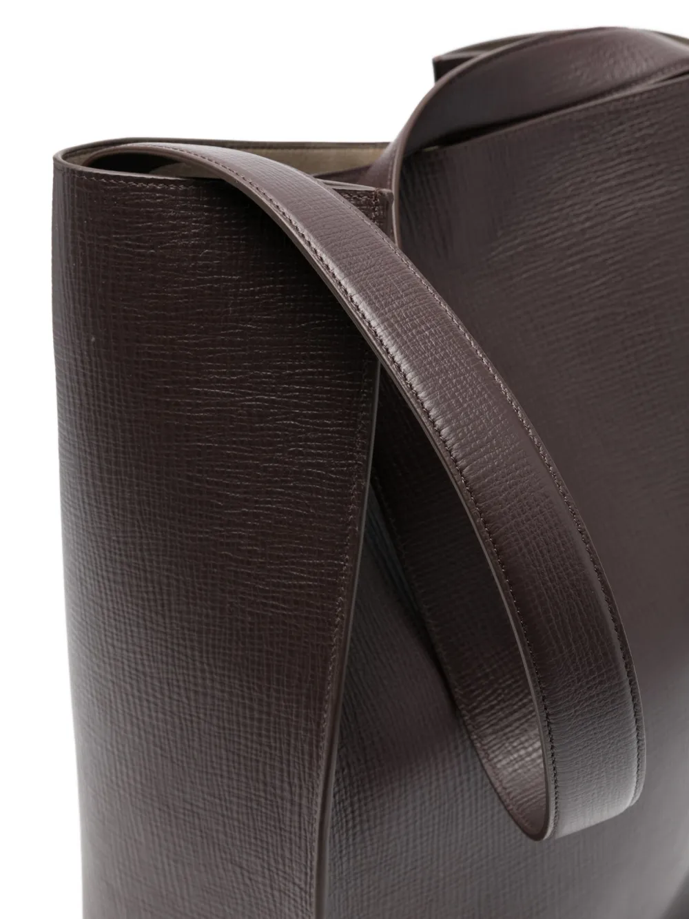 Studio Nicholson Leather Shoulder Bag In Black