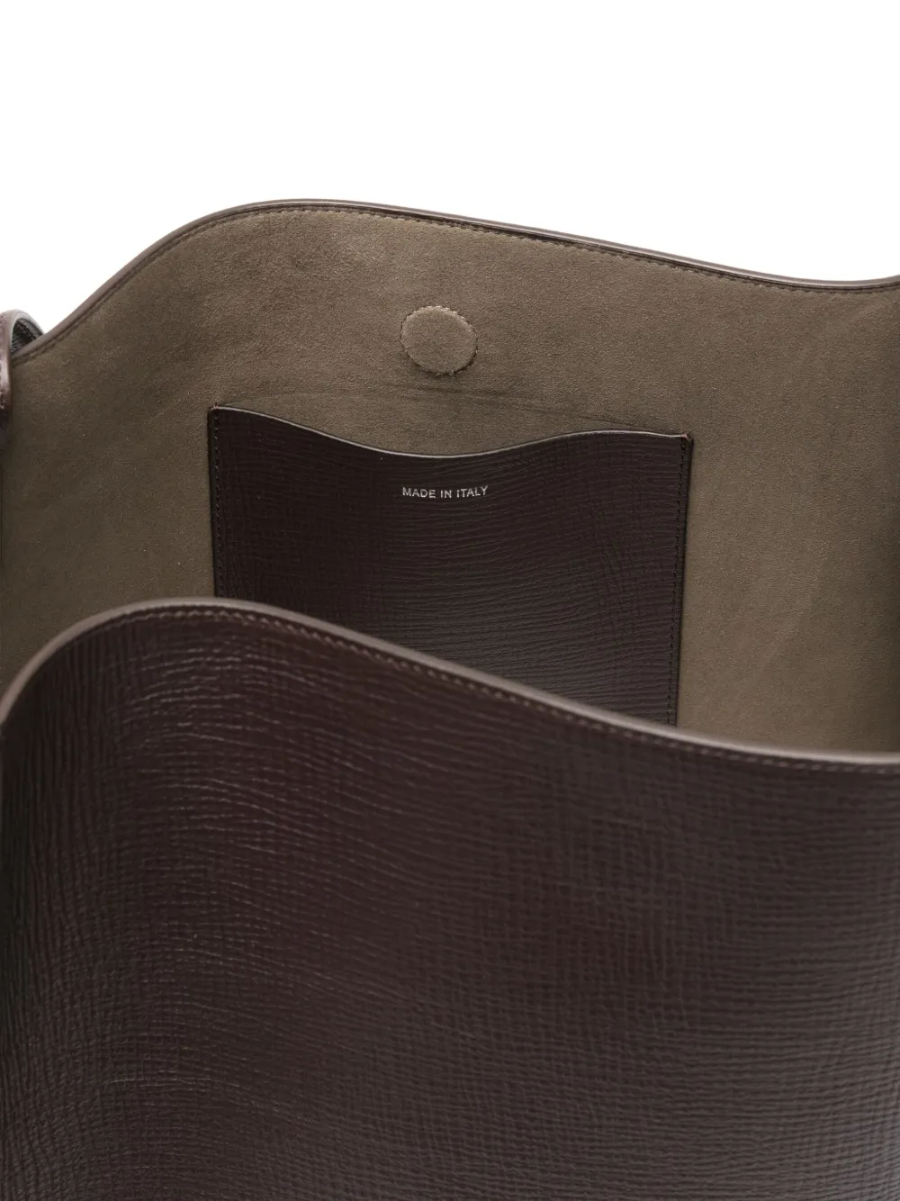 Studio Nicholson Leather Shoulder Bag In Black