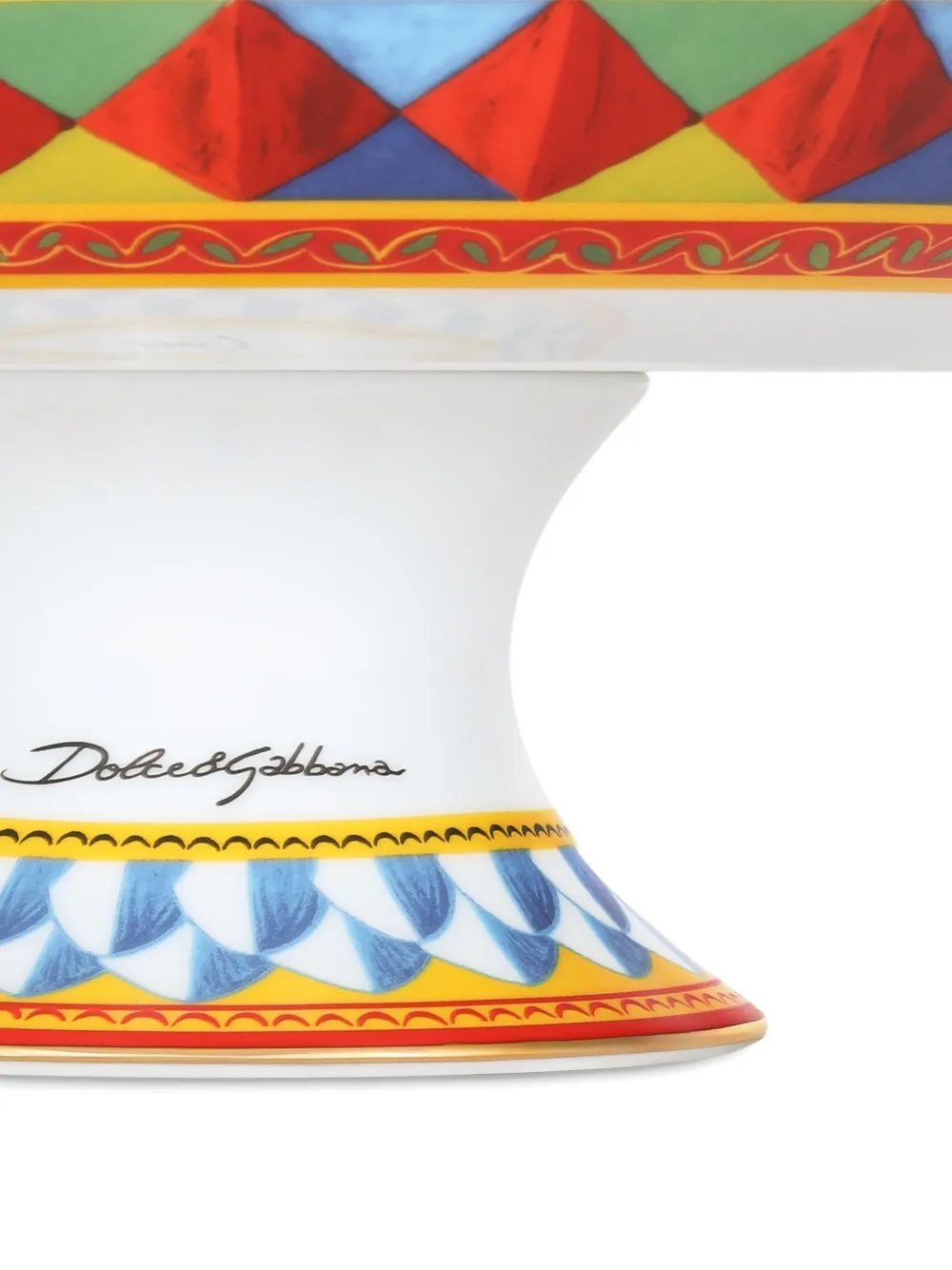 geometric porcelain fruit bowl (30cm)