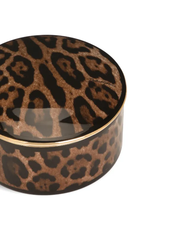 Dolce & Gabbana Decorated leopard-print Box | Brown | FARFETCH