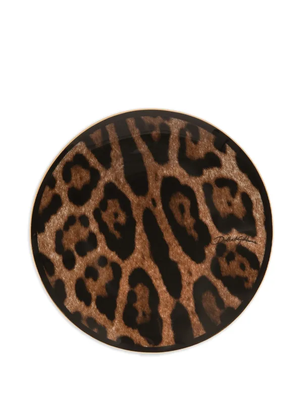 Dolce & Gabbana Decorated leopard-print Box | Brown | FARFETCH