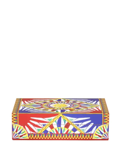 Dolce & Gabbana large decorated trinket box (25cm x 18.5cm)