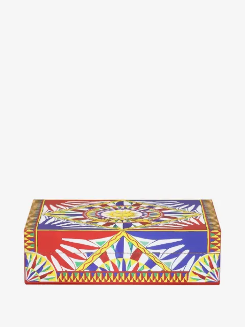 Dolce & Gabbana large decorated trinket box (25cm x 18.5cm)