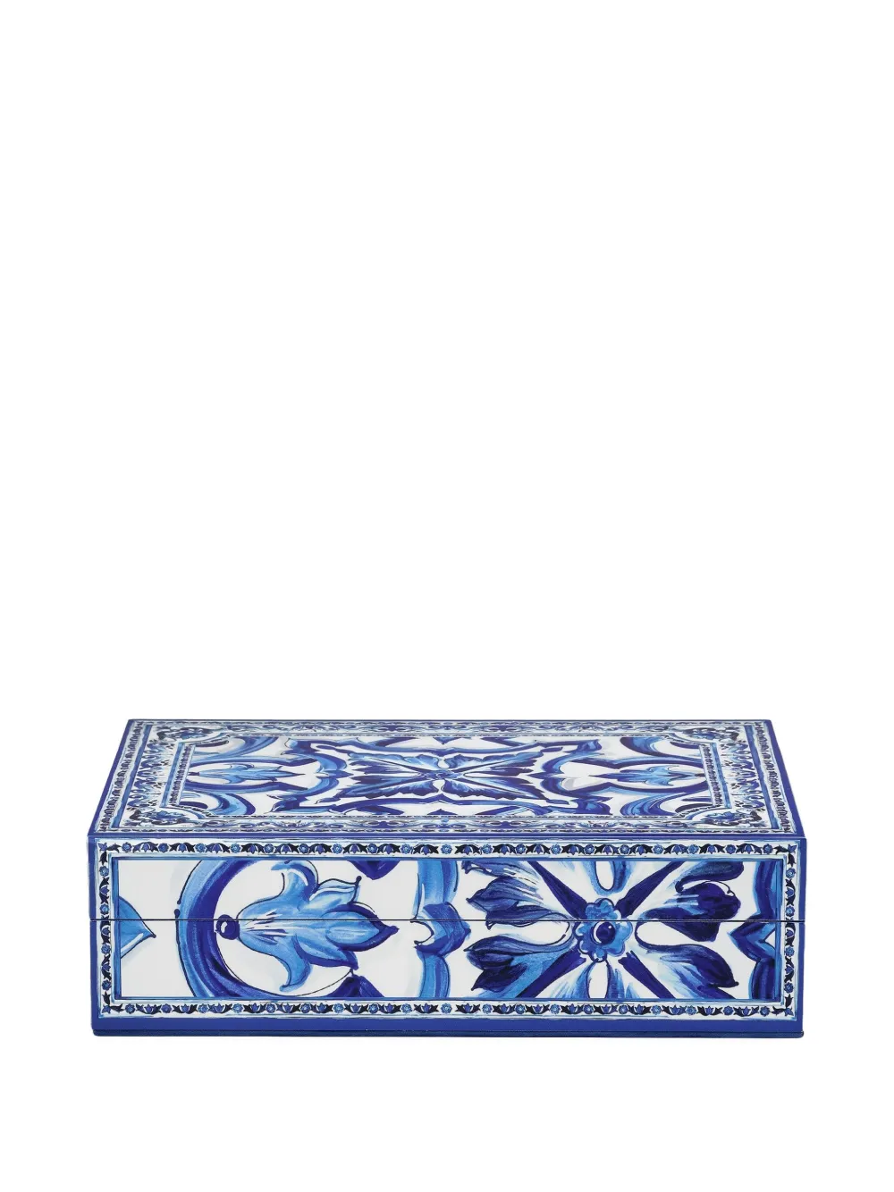 Dolce & Gabbana large decorated trinket box (25cm x 18.5cm) - ブルー Dolce & Gabbana large decorated trinket box (25cm x 18.5cm) - ブルー