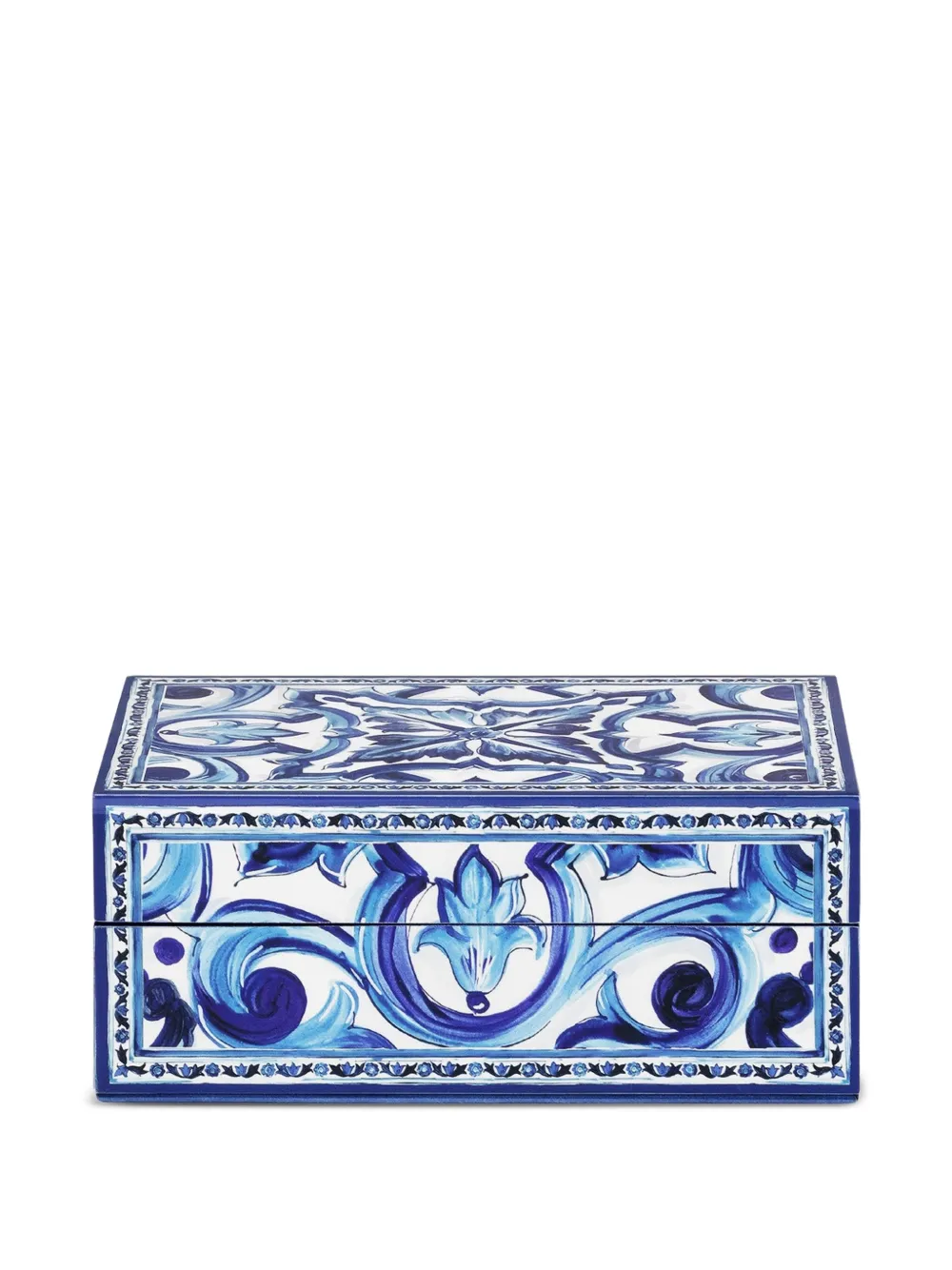 Dolce & Gabbana small decorated trinket box (17.5cm x 12cm) - ブルー Dolce & Gabbana small decorated trinket box (17.5cm x 12cm) - ブルー