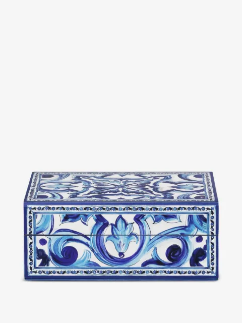Dolce & Gabbana small decorated trinket box (17.5cm x 12cm)