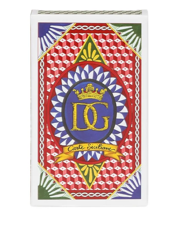 【新品、未使用】dolce&gabbana希少！オリジナル柄トランプ　確実正規品 Dolce & Gabbana Sicilian Briscola トランプ 10cm x 7cm | ホワイト