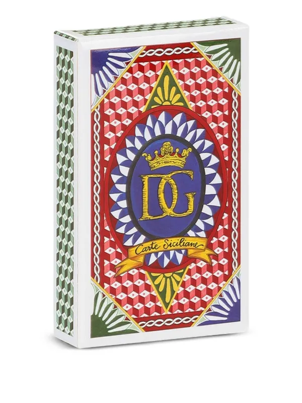 Dolce & Gabbana Sicilian Briscola トランプ 10cm x 7cm | ホワイト
