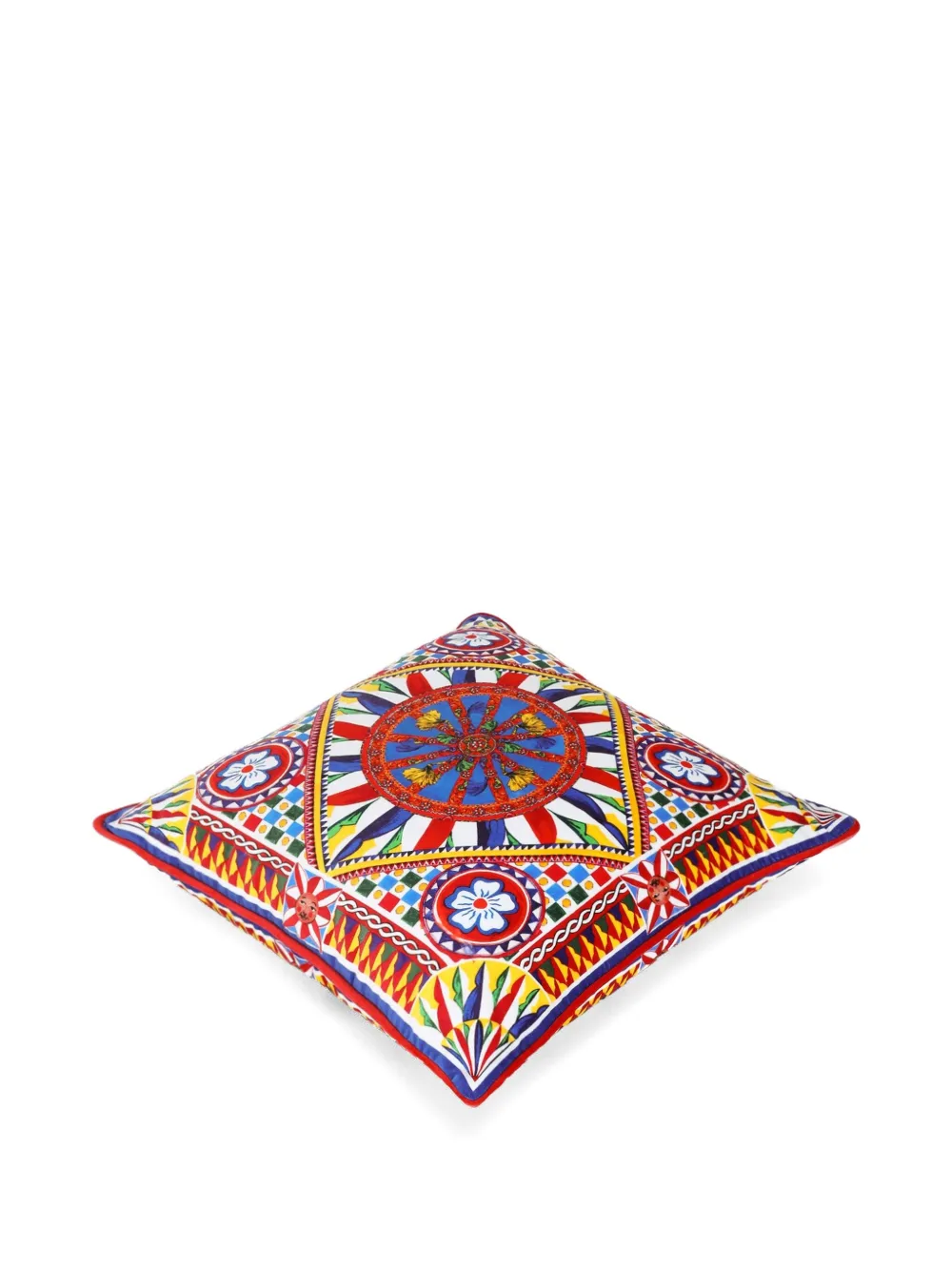 Dolce & Gabbana small velvet patterned cushion (45cm x 45cm) | Cushions | Image 2
