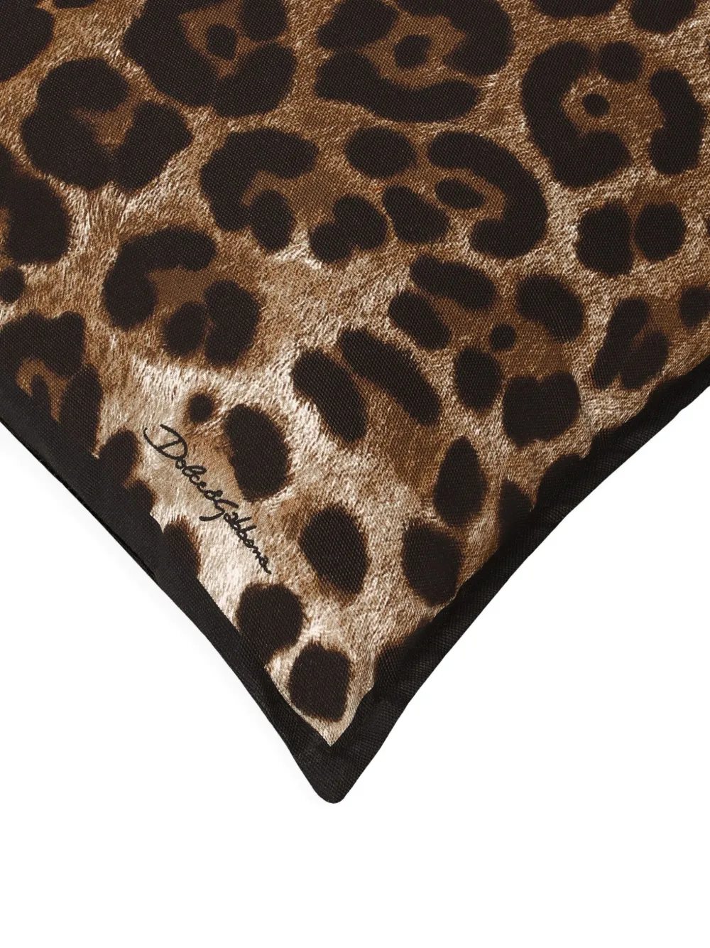Dolce & Gabbana Canvas Cushion Small In Brown