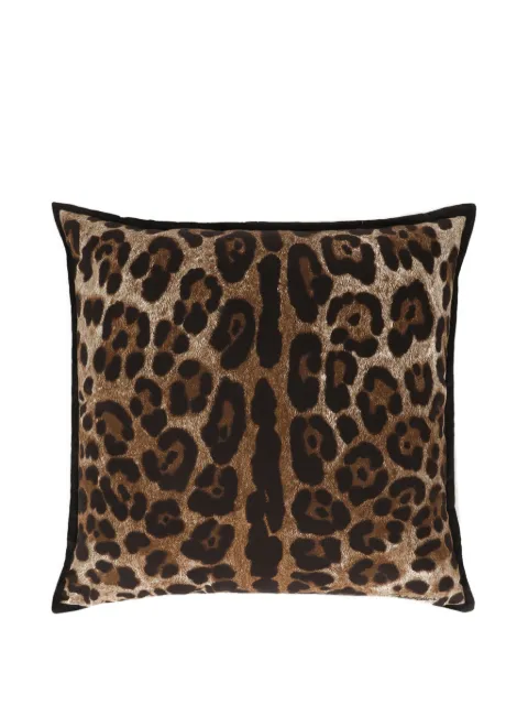 Dolce & Gabbana small leopard canvas cushion (45cm x 45cm)