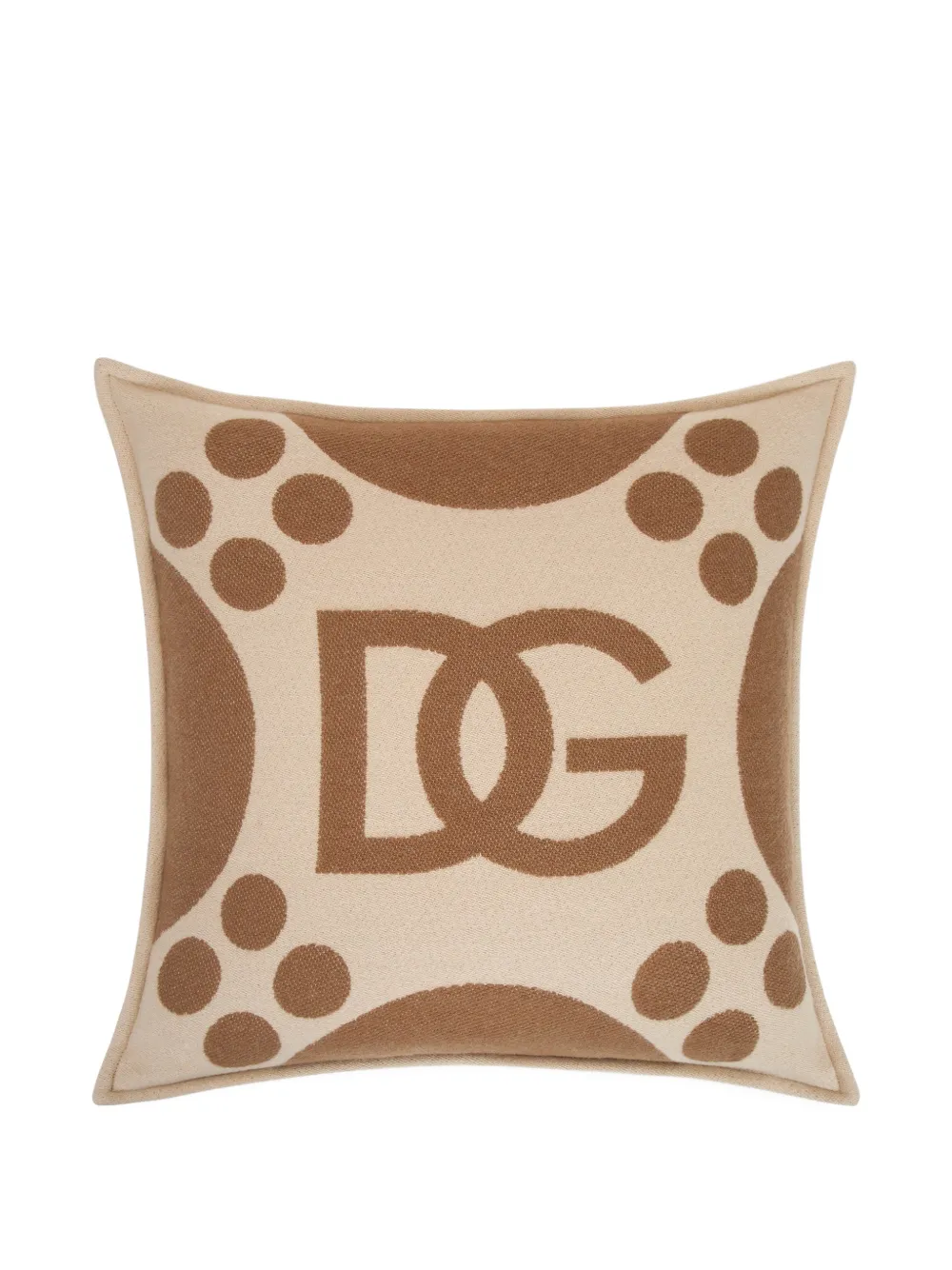 Dolce & Gabbana jacquard cushion - Toni neutri