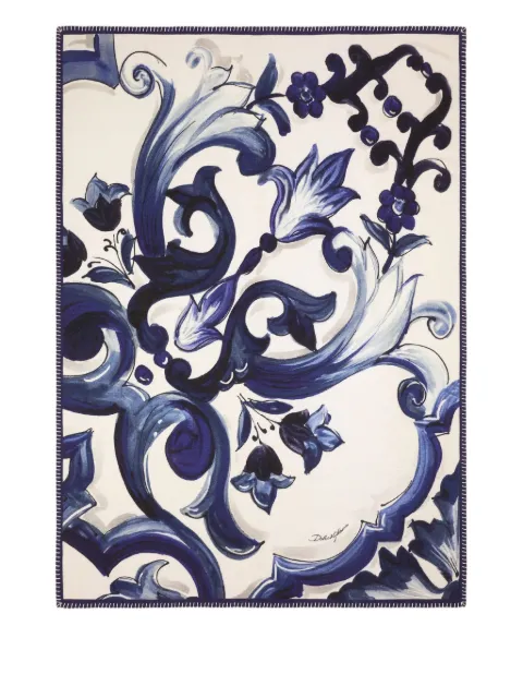Dolce & Gabbana Maiolica-print blanket (180cm x 140cm)