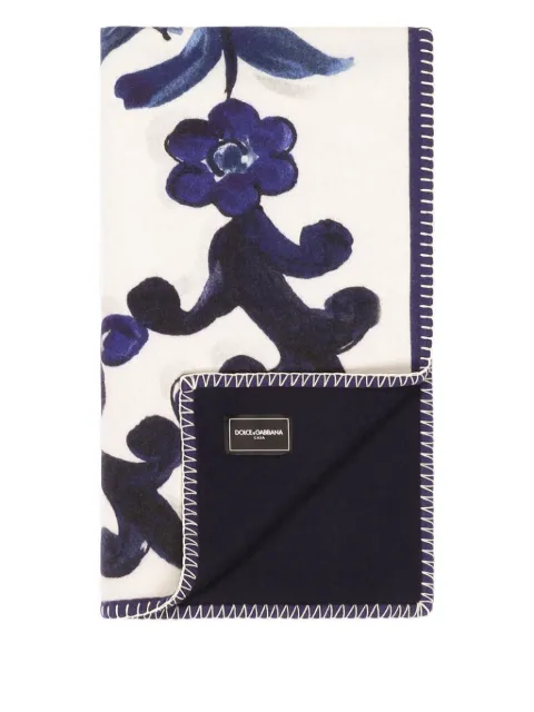 Dolce & Gabbana Maiolica-print blanket (180cm x 140cm)