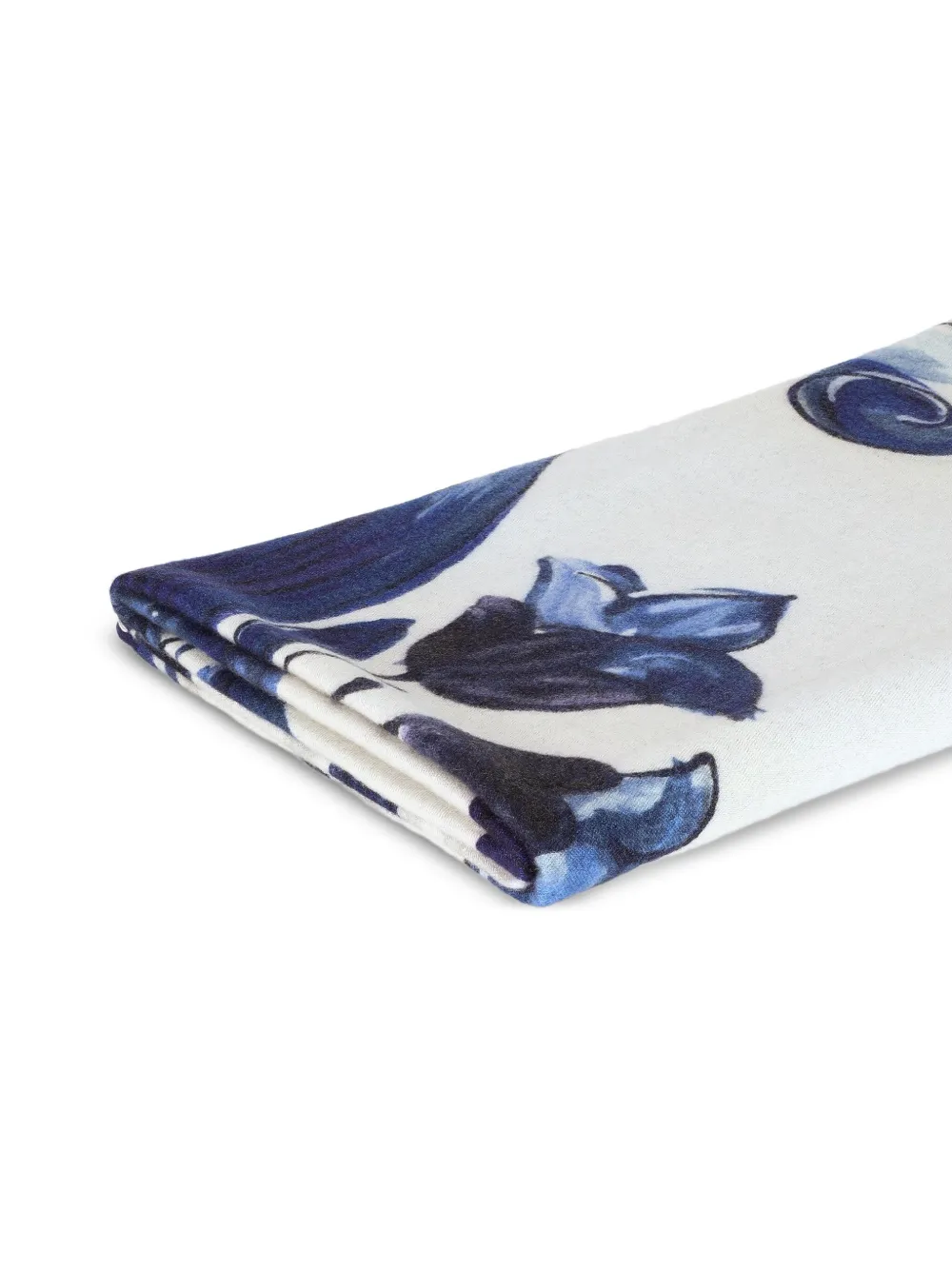  Dolce & Gabbana Couverture à Imprimé Maiolica (180 Cm X 140 Cm) - Blanc 