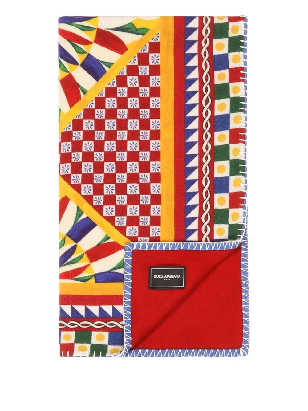 Dolce & Gabbana patterned blanket (180cm x 140cm) | rouge | Image 1