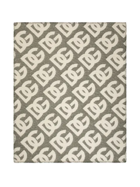 Dolce & Gabbana logo-pattern blanket
