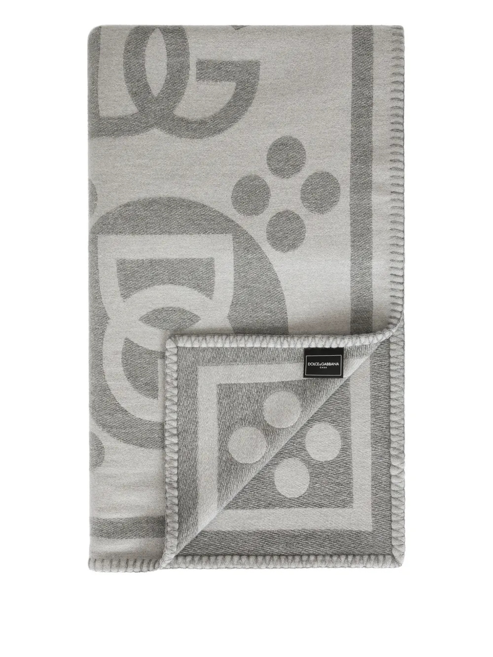 Dolce & Gabbana jacquard blanket | Grey | Image 1