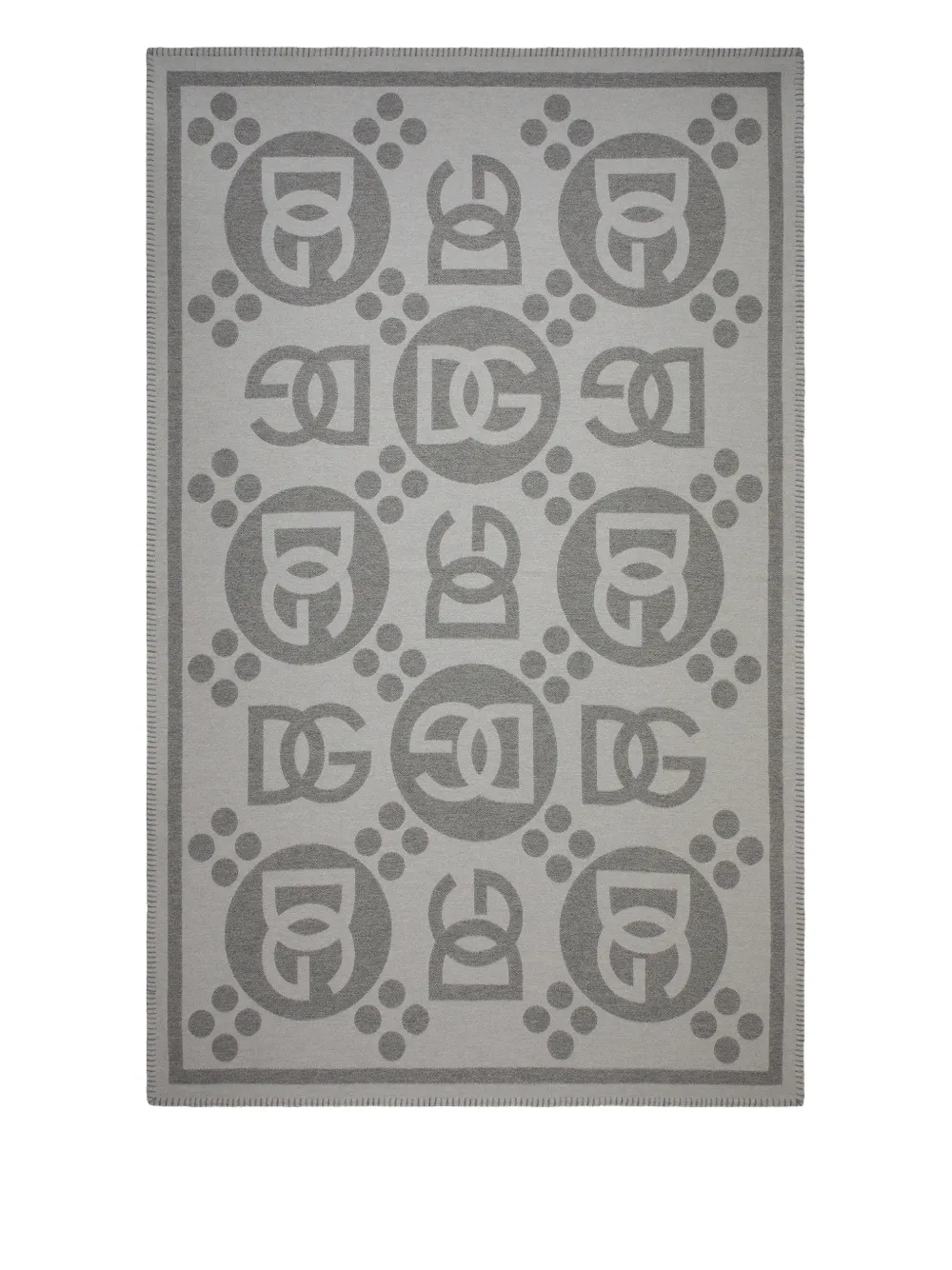 Dolce & Gabbana jacquard blanket - Grijs
