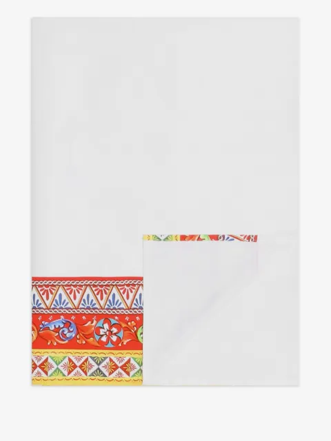 Dolce & Gabbana cotton sateen flat sheet
