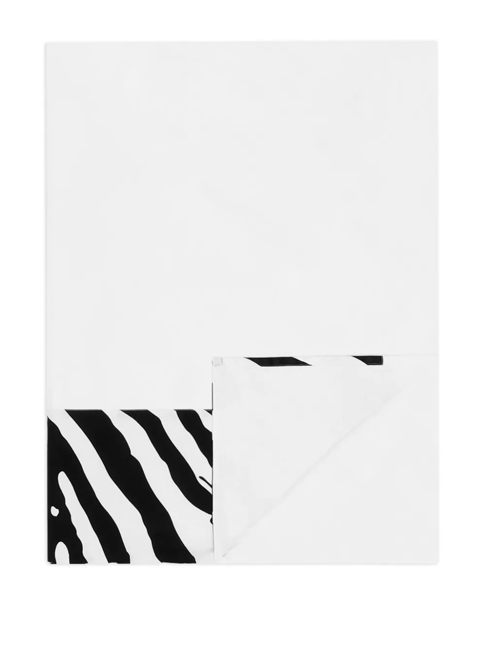 Dolce & Gabbana zebra-pattern cotton sheets (300cm x 300cm) | White | Image 1
