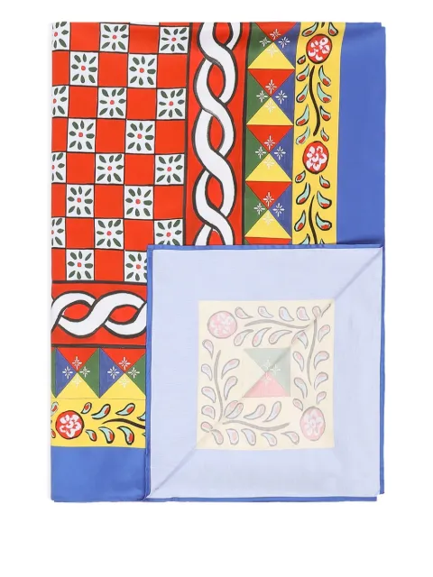 Dolce & Gabbana printed cotton sateen sheets (260cm x 280cm)