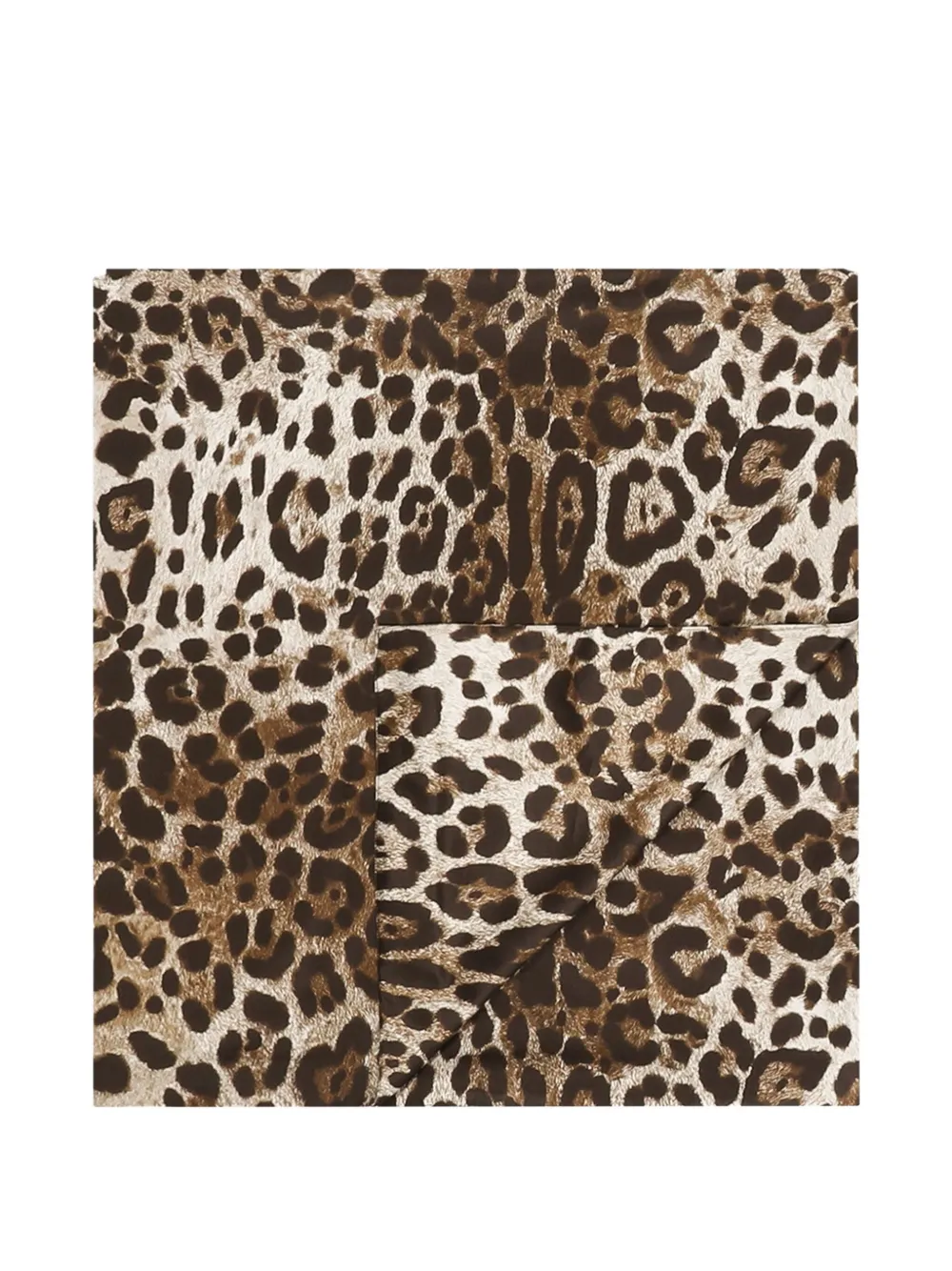 Dolce & Gabbana funda para edredón con estampado de leopardo de 260cm x 220cm | marrón | Image 1