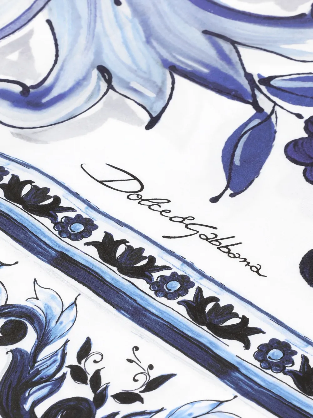 Dolce & Gabbana Floral Duvet Cover (260cm X 220cm) In Blue