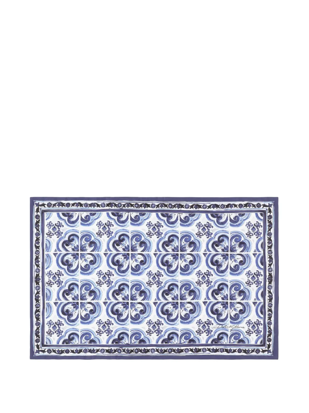 Dolce & Gabbana Kissenbezüge Aus Baumwolle (2er-set) In Blue